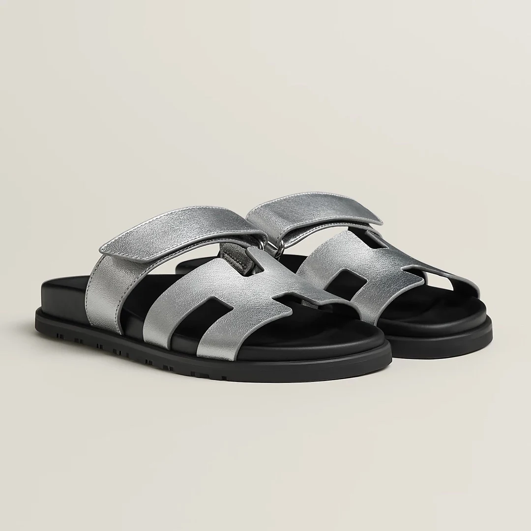 Silver sandals